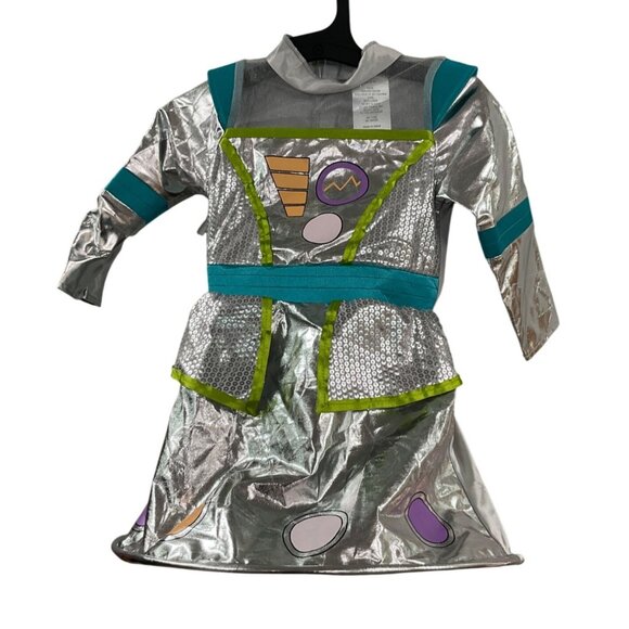 Infant Robot Costume Dress - Silver & Multicolor 6-12 Months‎ - Picture 2 of 6